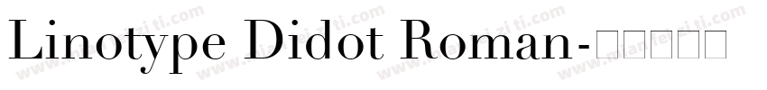 Linotype Didot Roman字体转换